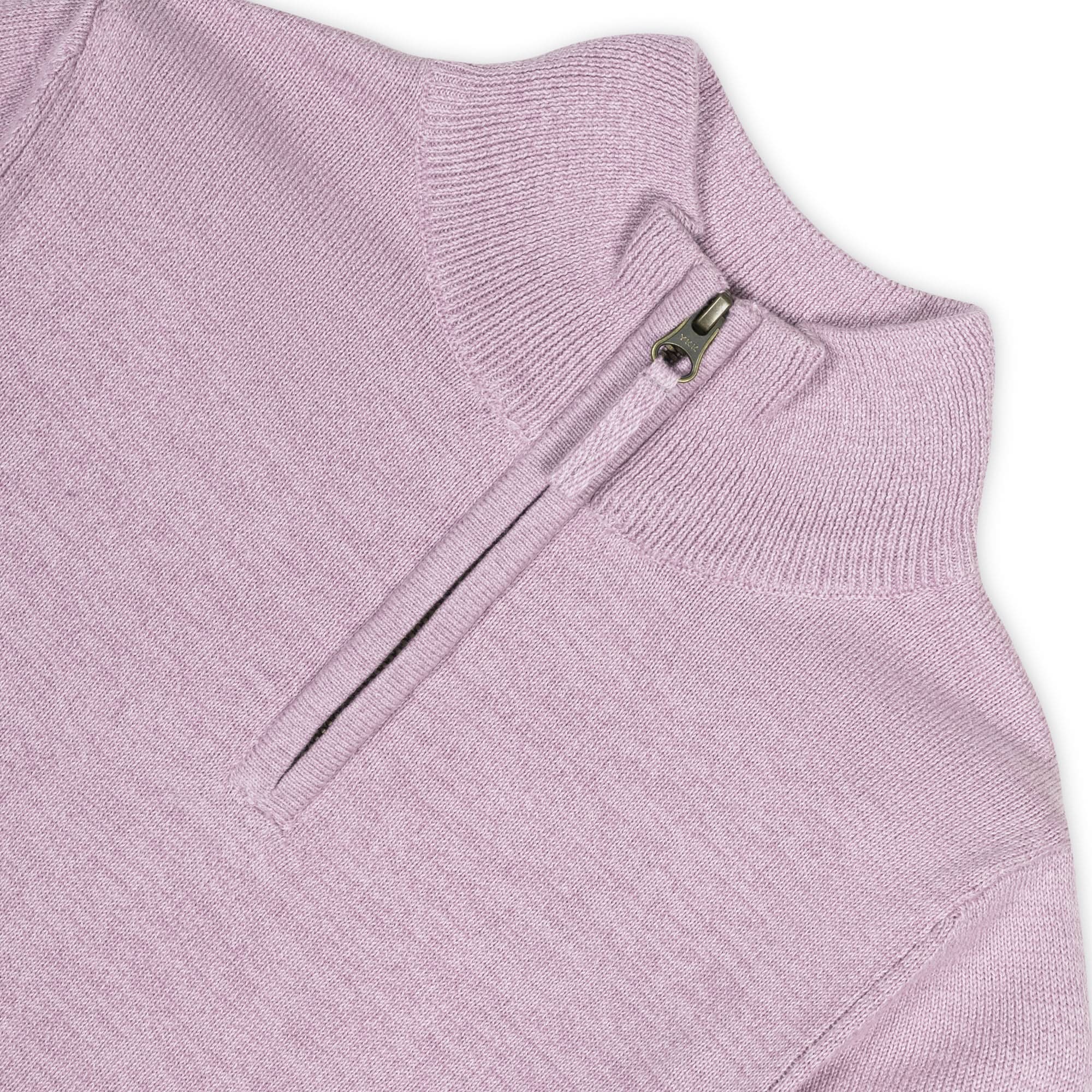 Image of Organic Fine Gauge Half Zip Sweater